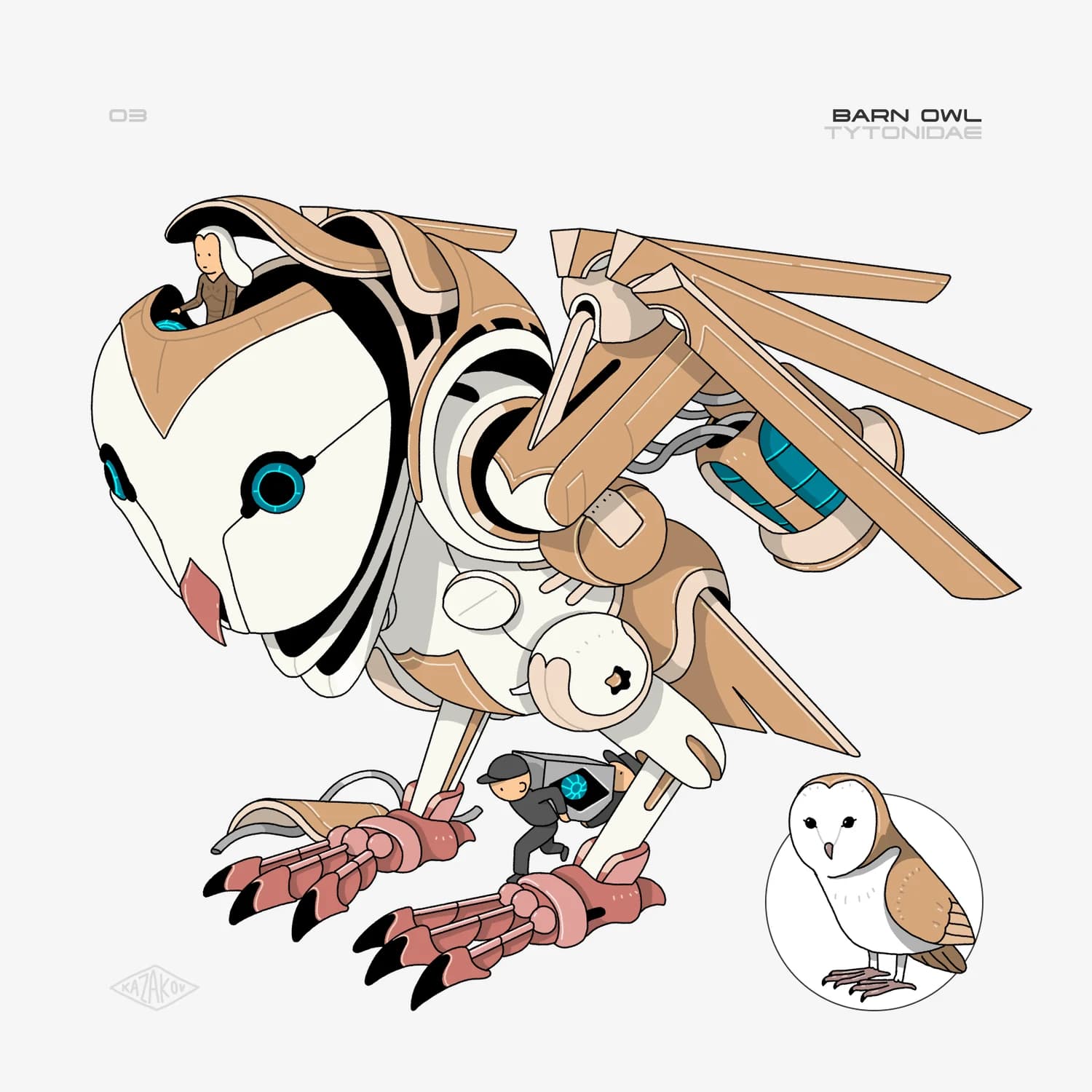 Robobirds — Barn Owl