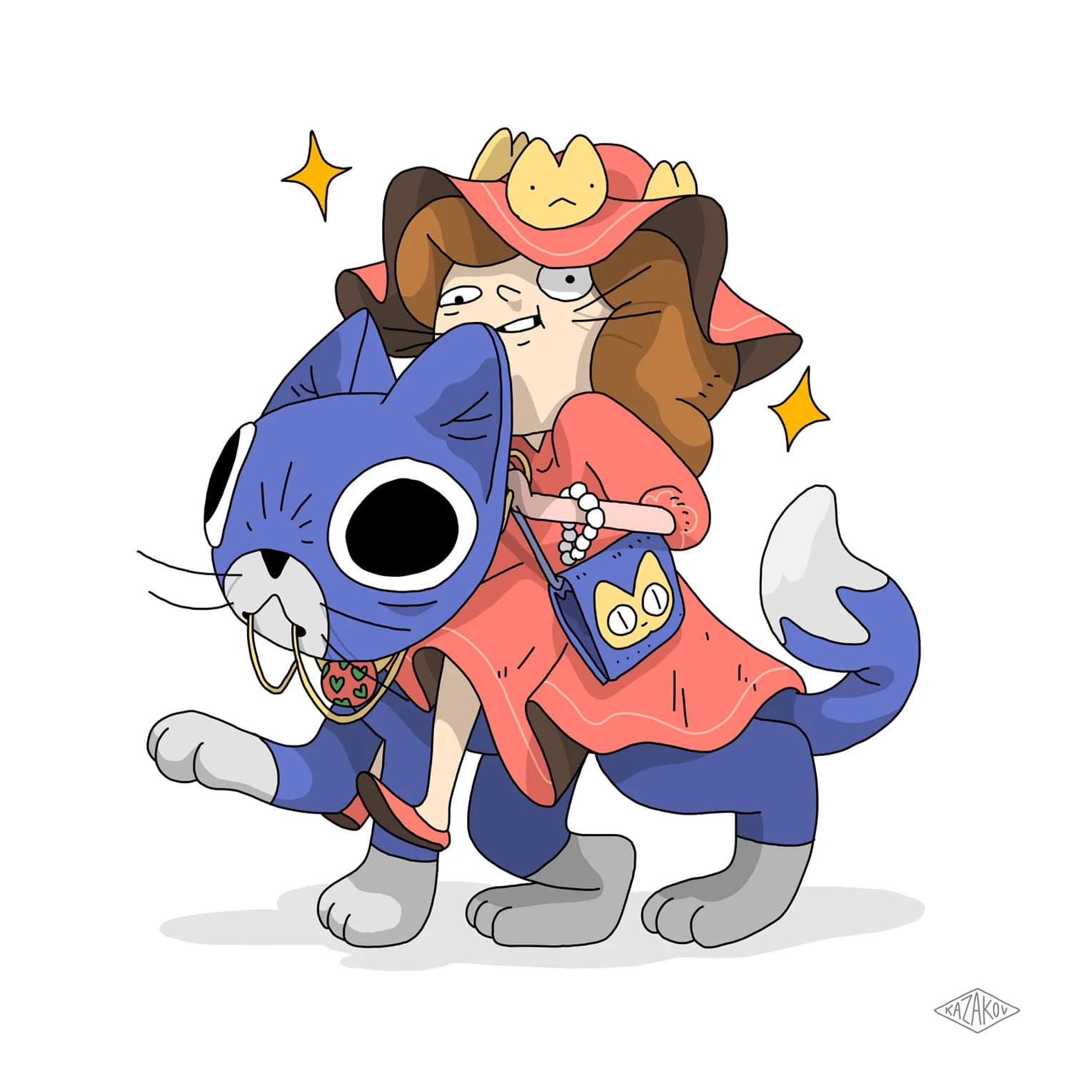 Strange cat lady