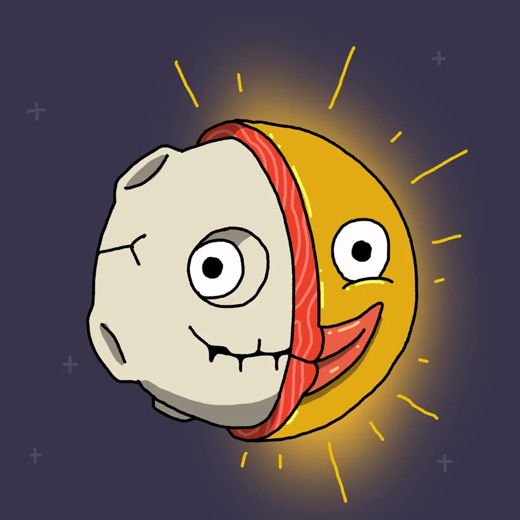 Would love to see the moon as the old sun’s skeleton