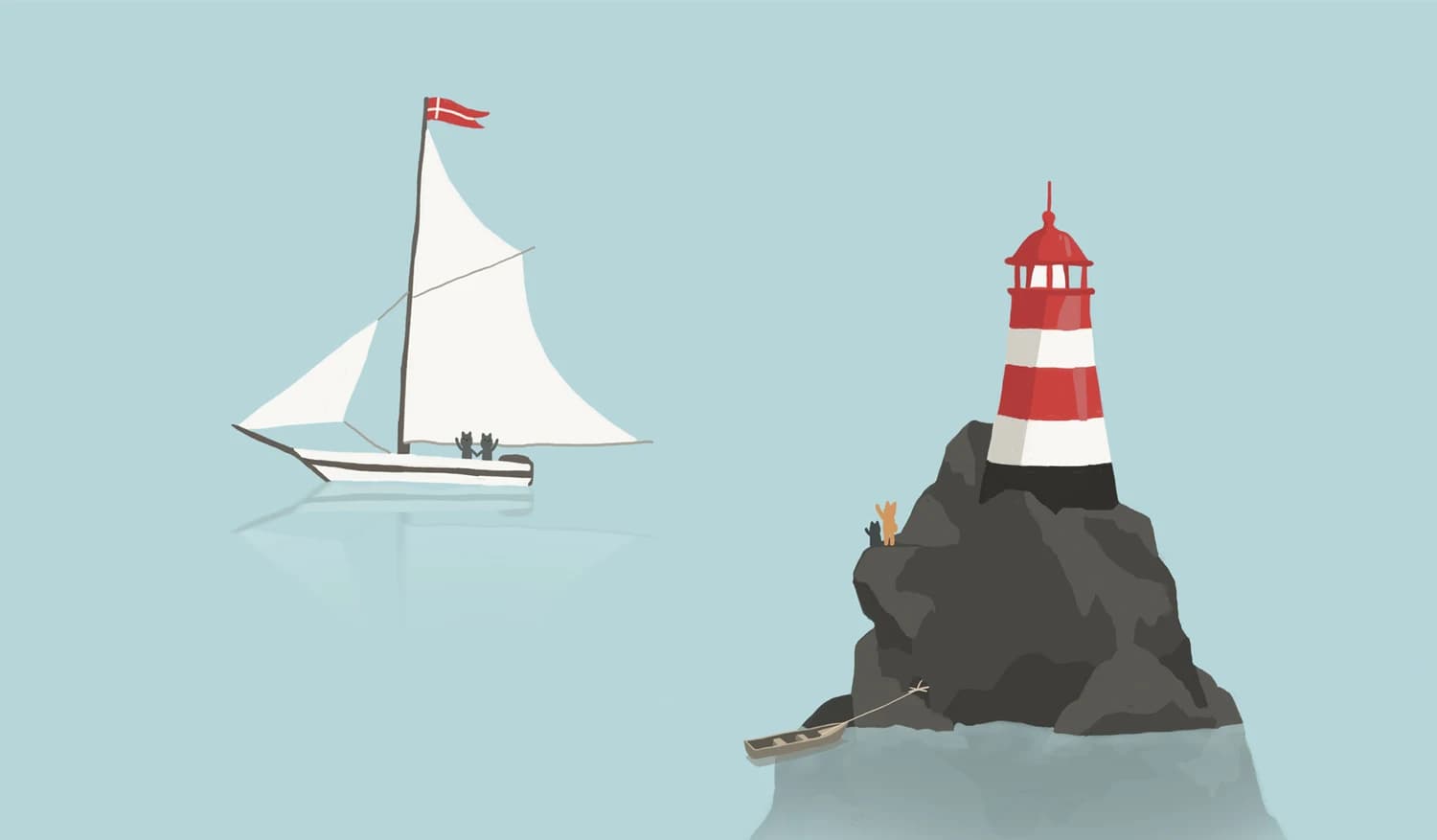 At the lighthouse