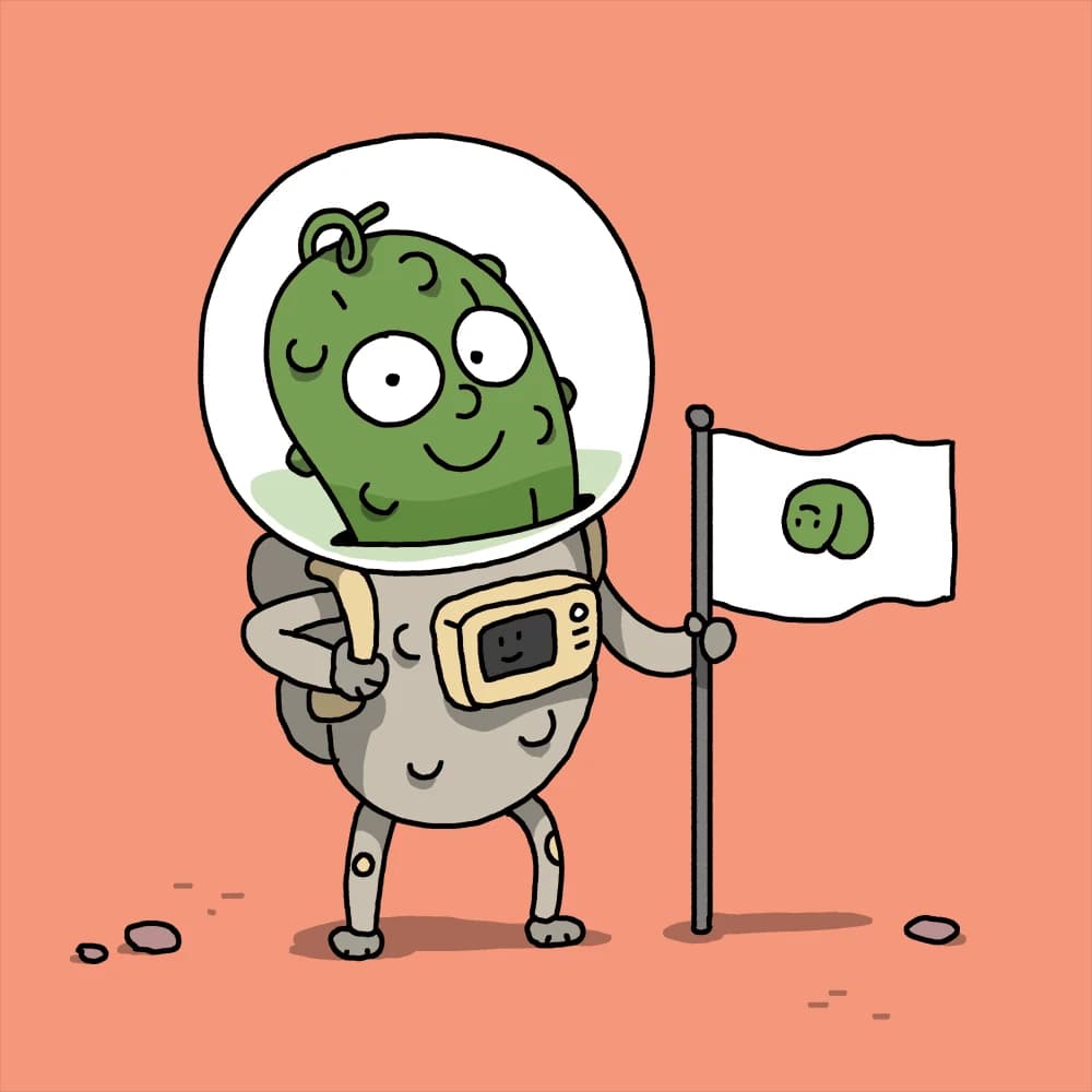 I have some strange idea about pickle in space suit recently. Help me get this out of my head