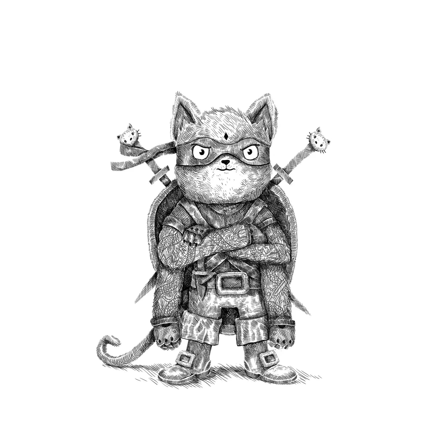 Mutant Turtle Cat Ninja