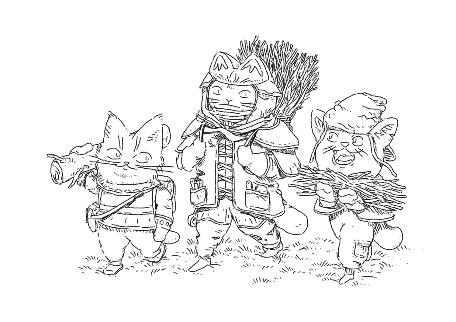 Collecting brushwood