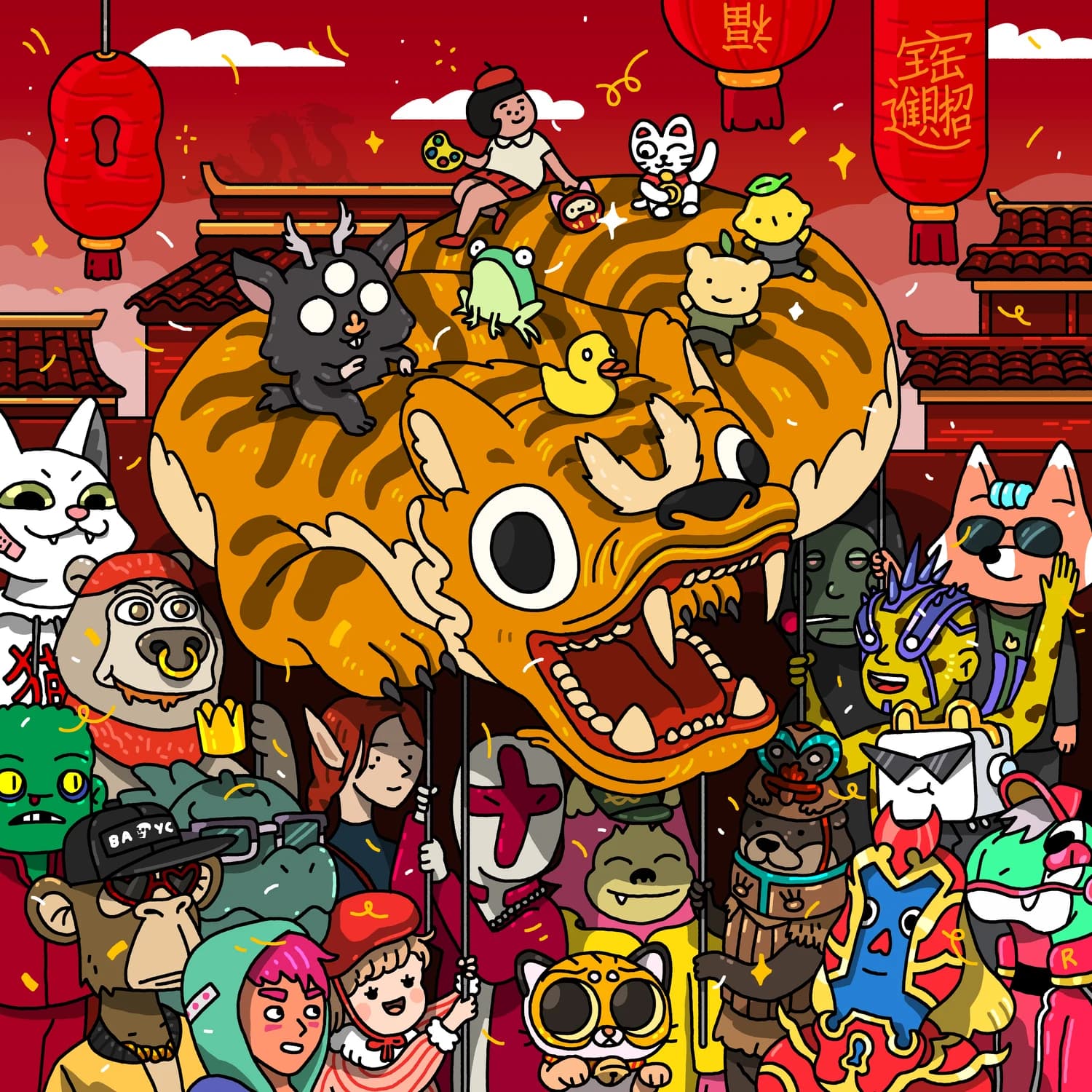 NFT Party. Chinese New Year