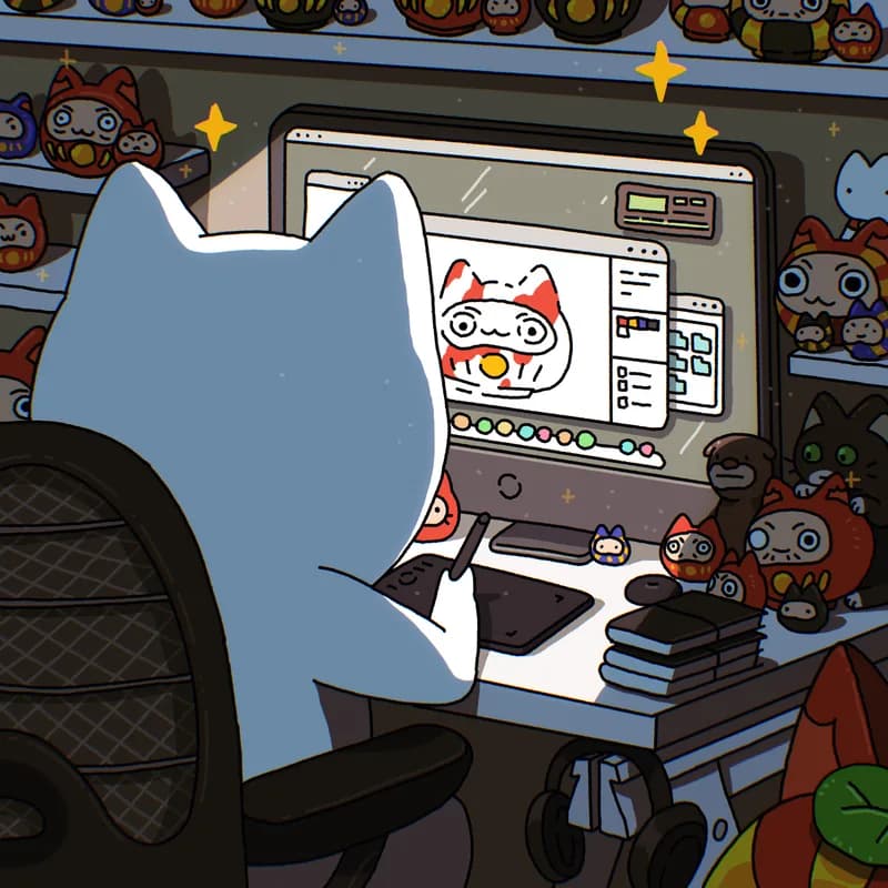 Making Neko Darumas