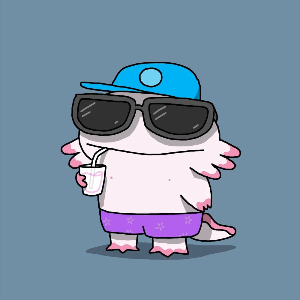 Axolotl on vacation!
